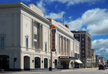 Outside view of Lerner Theatre